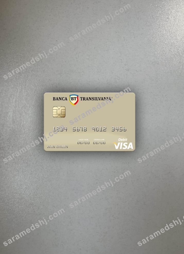 Romania Banca Transilvania visa debit card photolook front
